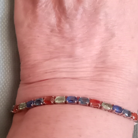 MULTI KYANITE TENNIS BRACELET - Picture 5 of 8